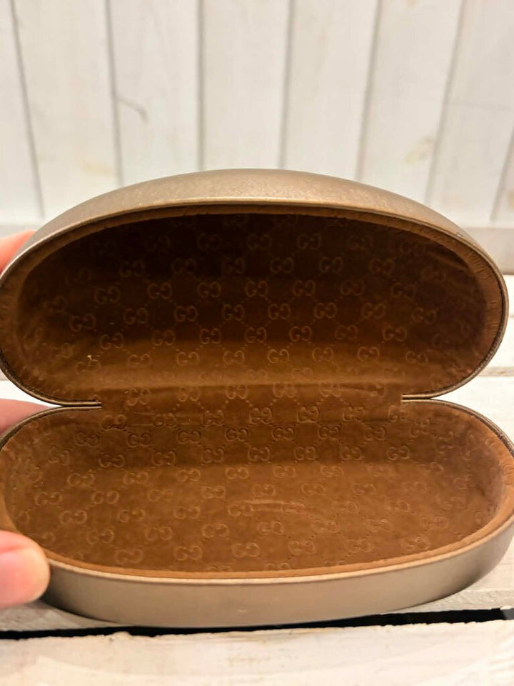 Gucci Tortoise Shell Rectangle Frame Sunglasses (w/ case)