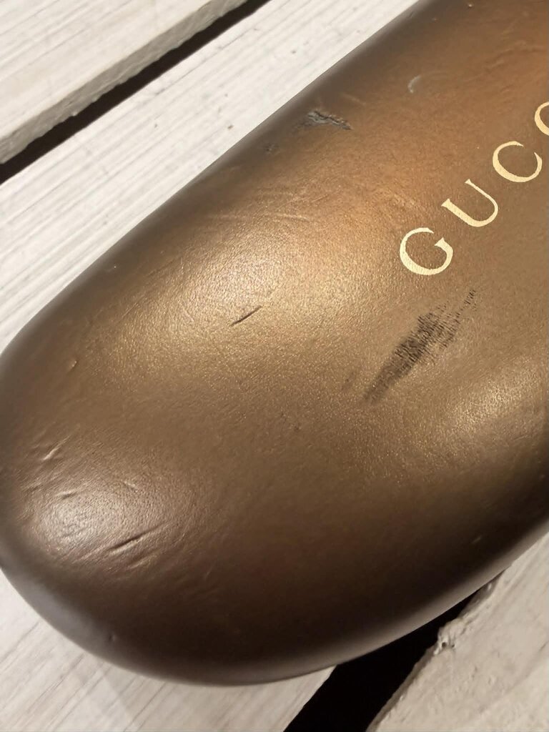 Gucci Tortoise Shell Rectangle Frame Sunglasses (w/ case)