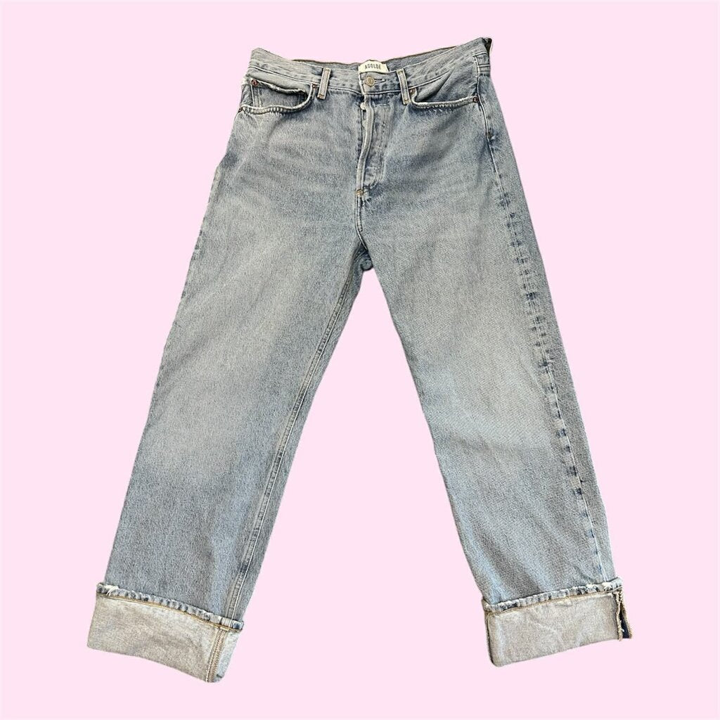 Agolde Fran Low Slung Straight Jeans - Size 27