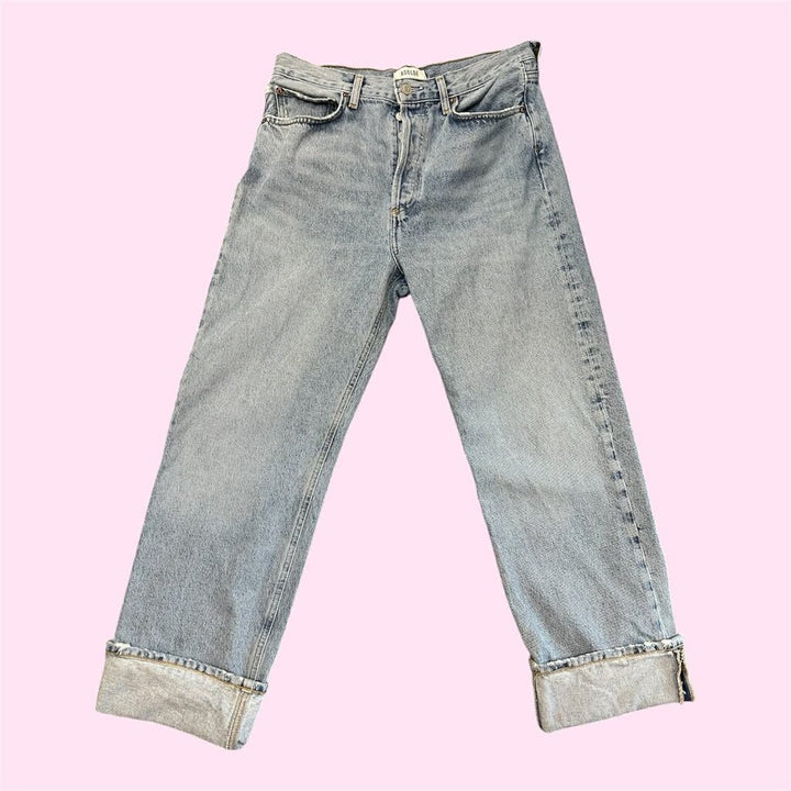 Agolde Fran Low Slung Straight Jeans - Size 27