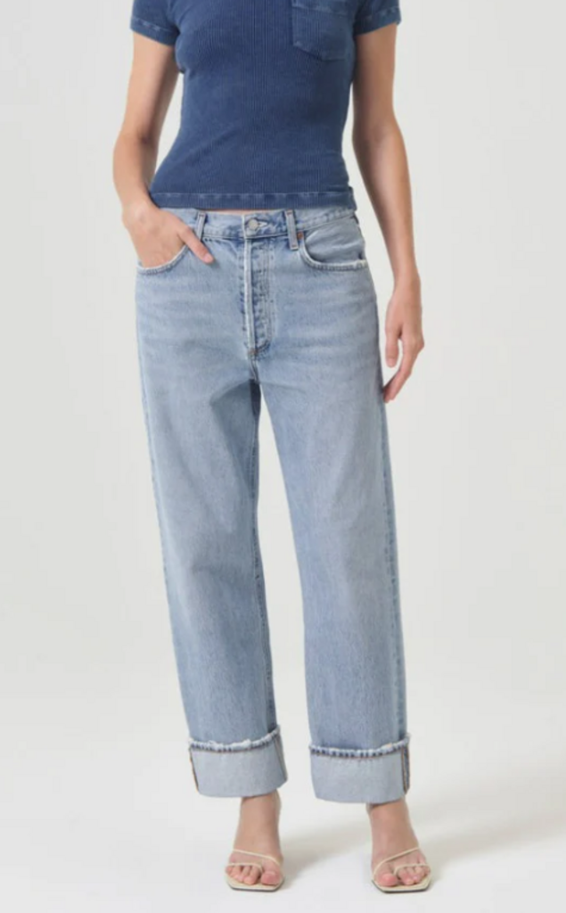 Agolde Fran Low Slung Straight Jeans - Size 27