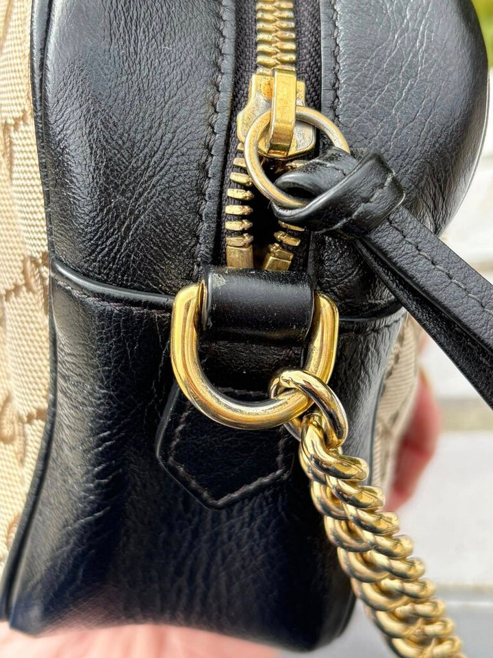 Gucci Monogram Matelasse Diagonal Small GG Marmont