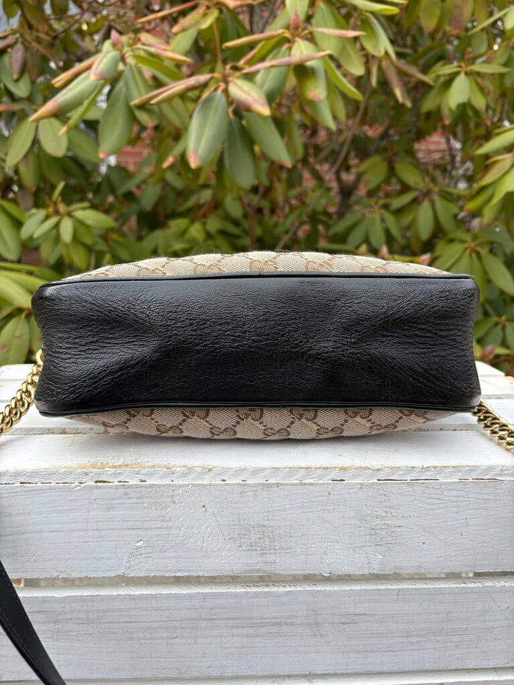 Gucci Monogram Matelasse Diagonal Small GG Marmont