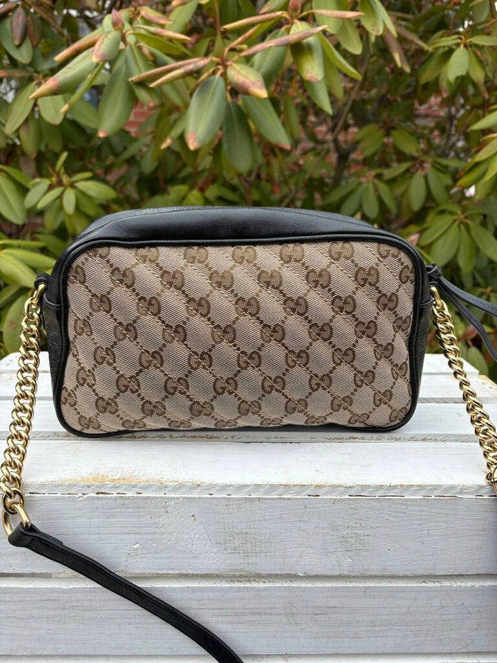 Gucci Monogram Matelasse Diagonal Small GG Marmont