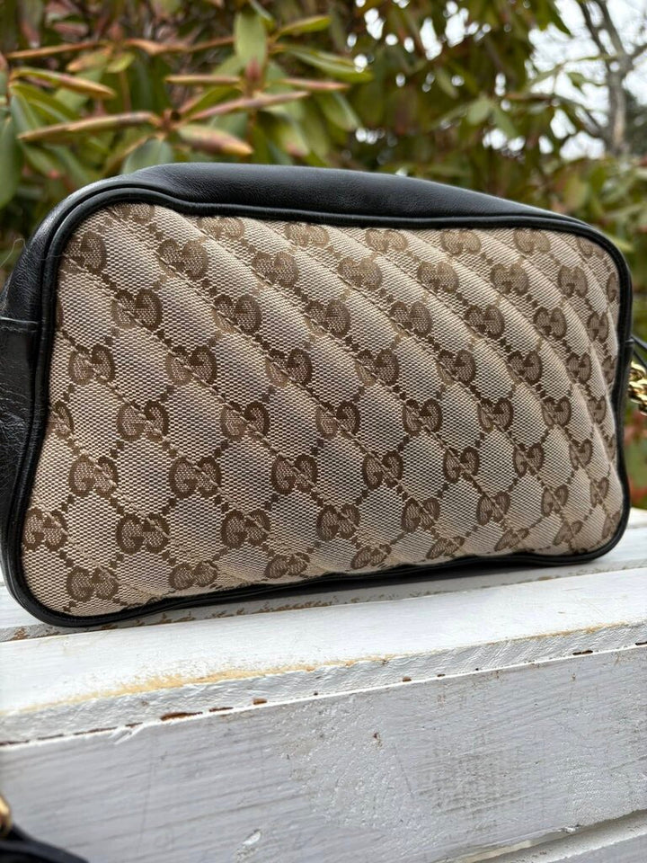 Gucci Monogram Matelasse Diagonal Small GG Marmont