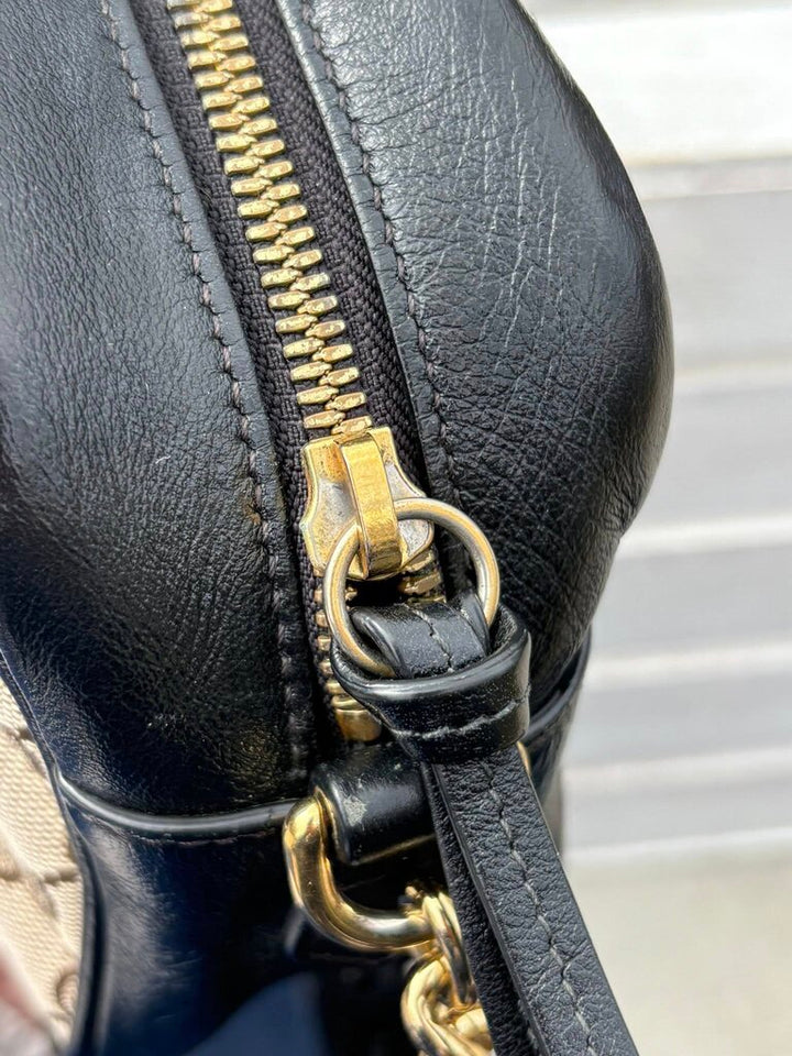 Gucci Monogram Matelasse Diagonal Small GG Marmont