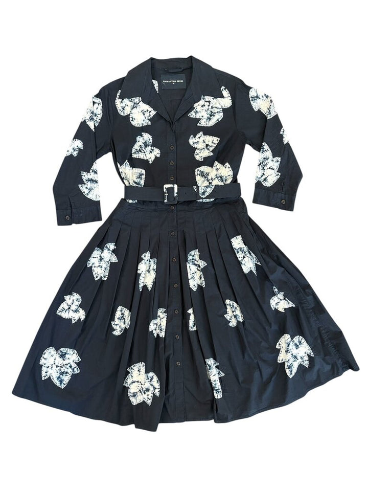 Samantha Sung Belted Button Up Dress - Size 10