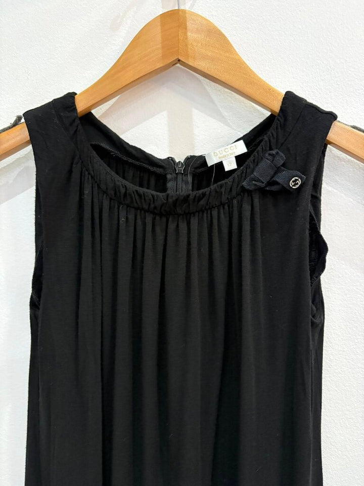 Gucci Bow Logo Sleeveless Tunic - Size 12