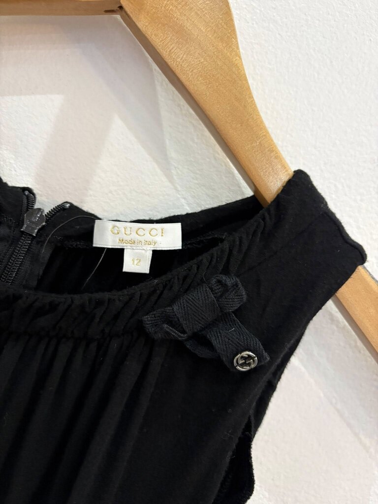 Gucci Bow Logo Sleeveless Tunic - Size 12