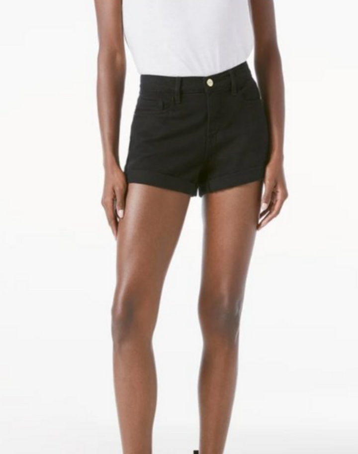 Frame NWT Le Cut Off Shorts In Black - Size 28