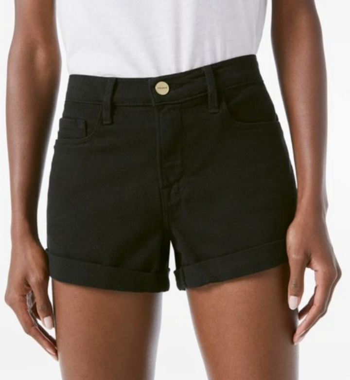 Frame NWT Le Cut Off Shorts In Black - Size 28
