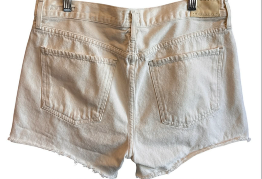 Citizens Of Humanity Marlow Easy Cut Off White Denim Shorts - Size 29