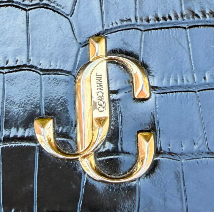 Jimmy Choo Croc Embossed Crossbody