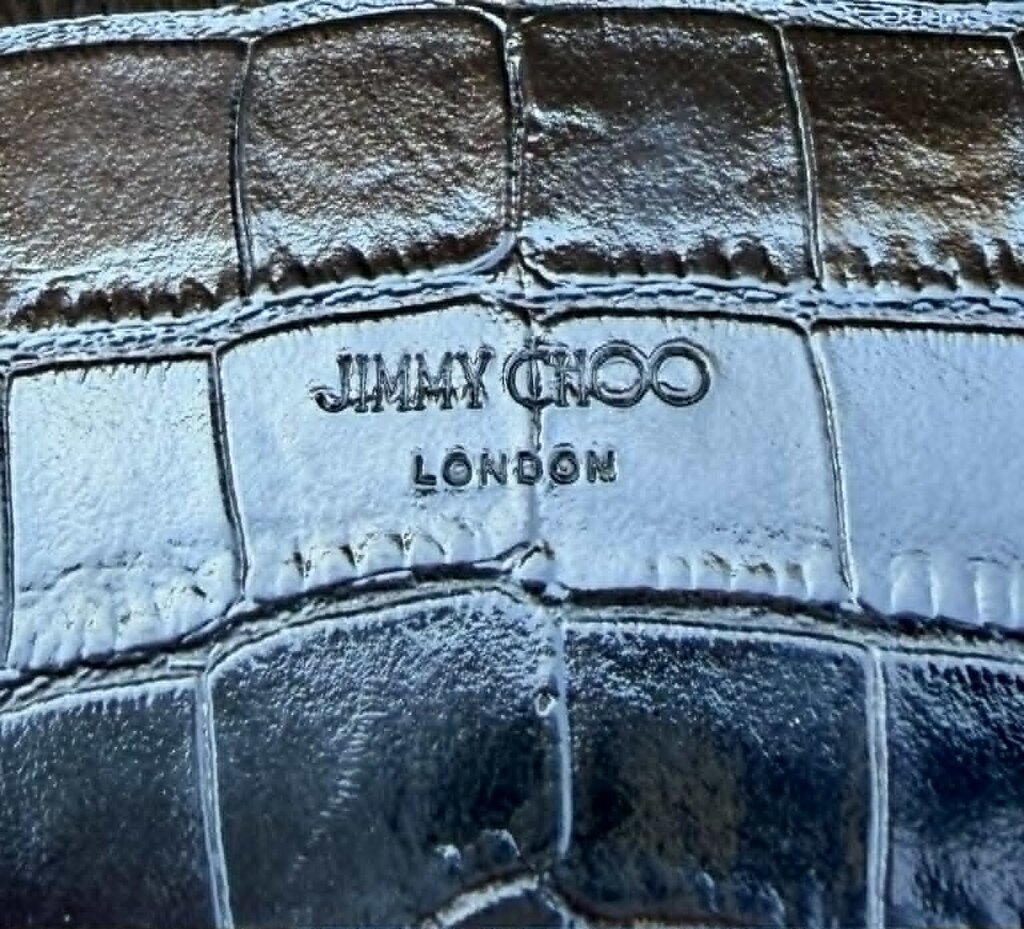 Jimmy Choo Croc Embossed Crossbody