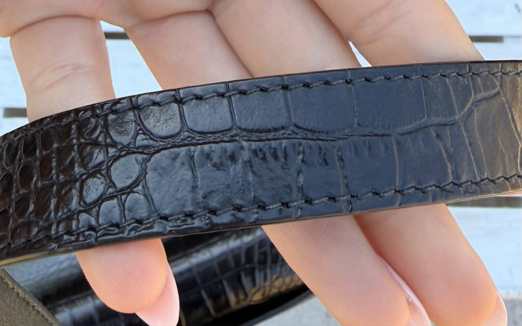Jimmy Choo Croc Embossed Crossbody
