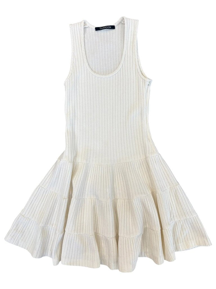 Thakoon Fit & Flare Tiered Mini Dress - Size Small
