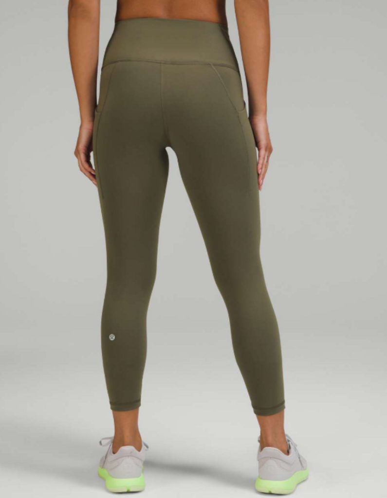 Lululemon Wunder Train High-Rise Tight with Pockets 25" in Carob Brown - Size 4