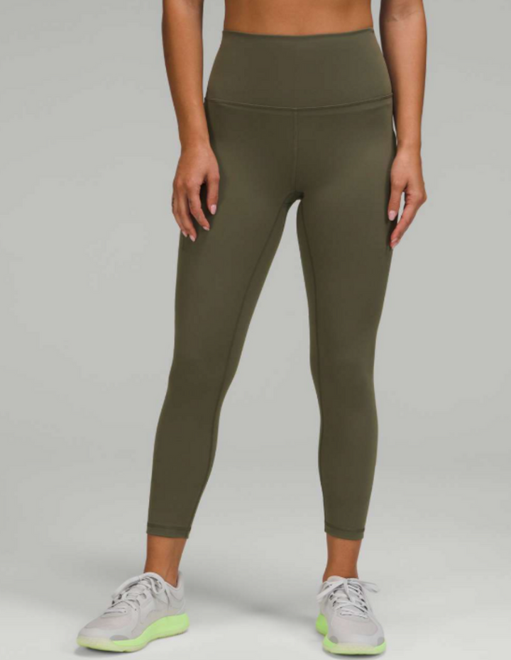 Lululemon Wunder Train High-Rise Tight with Pockets 25" in Carob Brown - Size 4