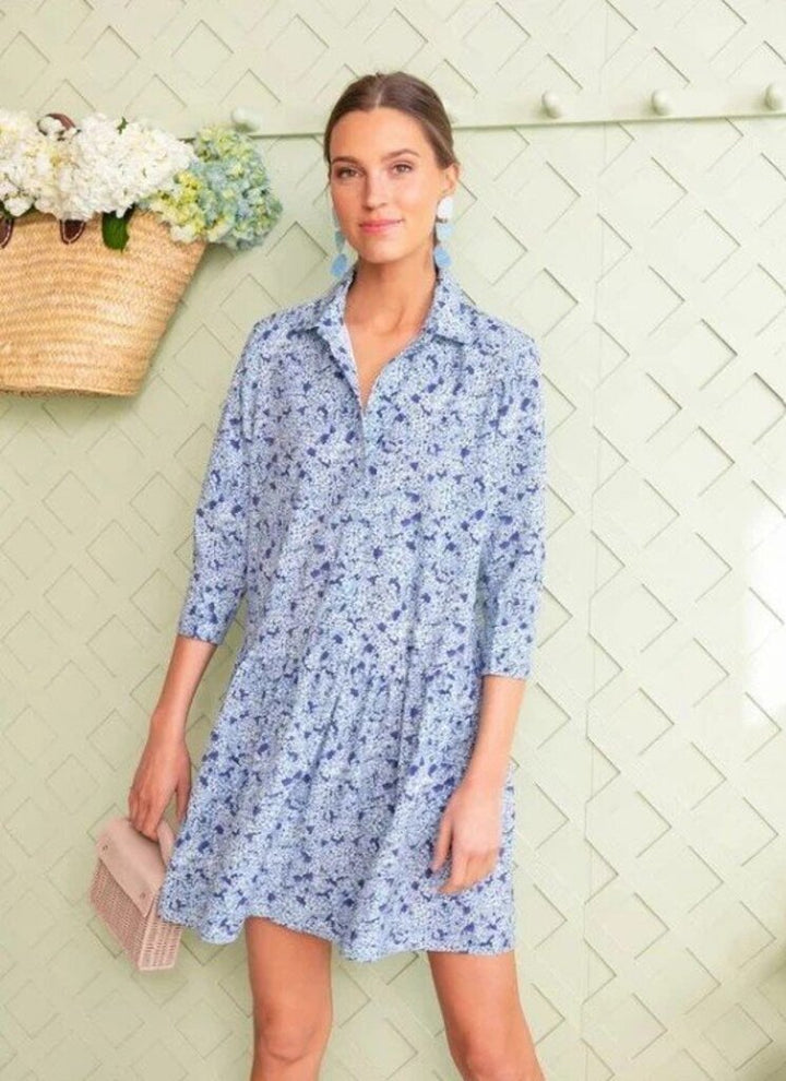 Tuckernuck Hydrangea Hayes Shirt Dress - Size Small (Retails for $168)