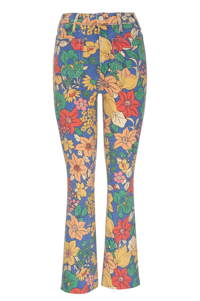 Mother Hustler Fresh Blooms Patch Pocket Ankle Jean - Size 29