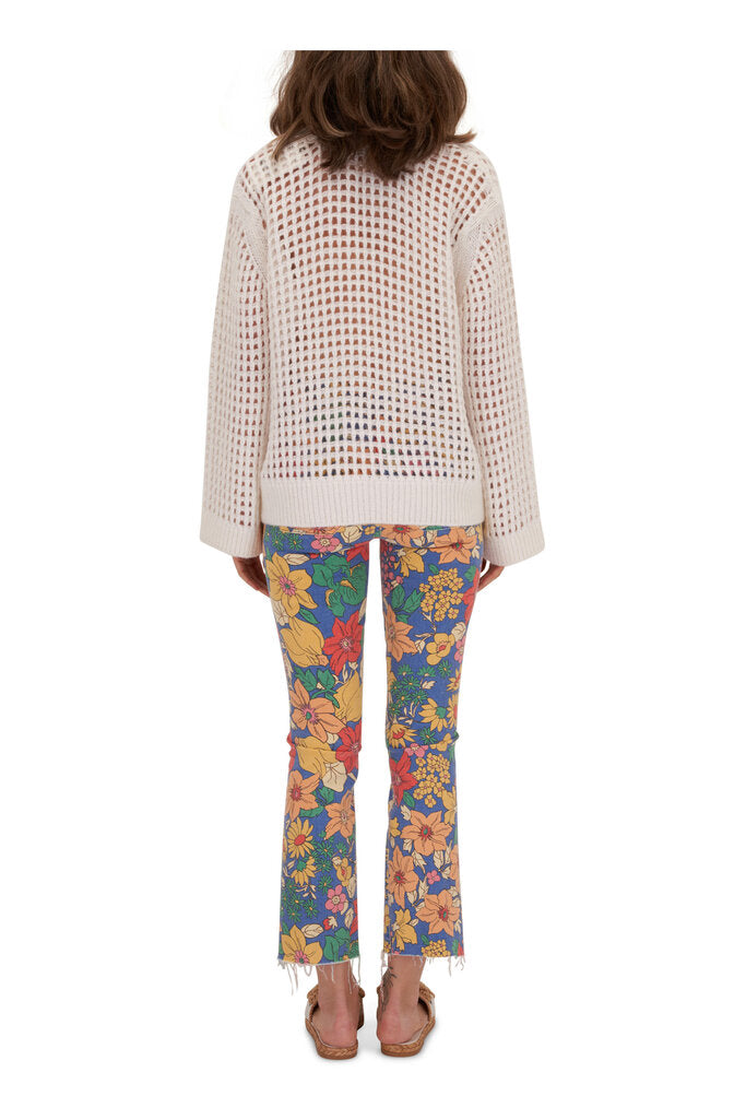 Mother Hustler Fresh Blooms Patch Pocket Ankle Jean - Size 29