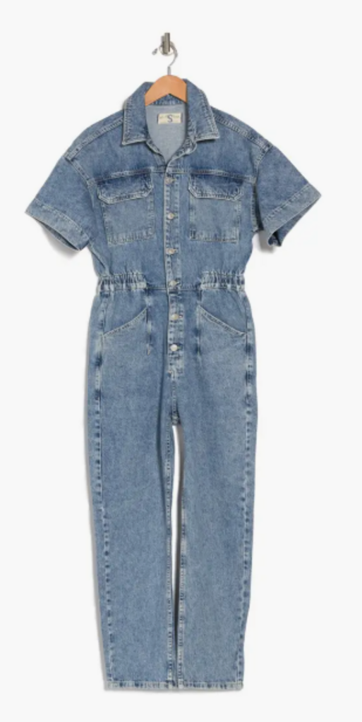 Free People Marci Denim Jumpsuit - Size Medium(Retails $128)