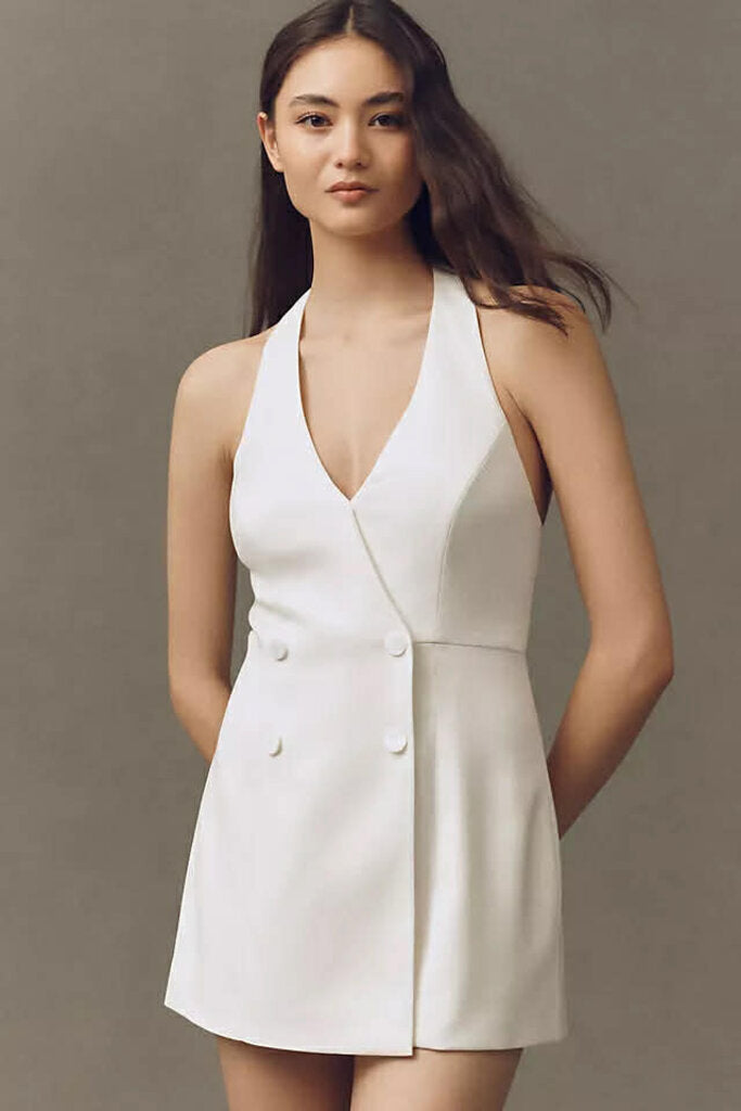 Mare Mare NWT Halter V-Neck Blazer Romper - Size XS (Retails for 248)