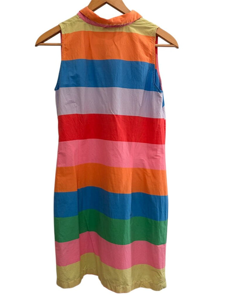 Vilagallo Cassie Striped Polo Dress - Size XL