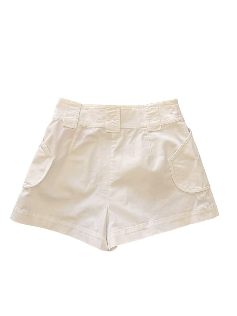 Derek Lam Washed White Covey Utility Skort - Size 10