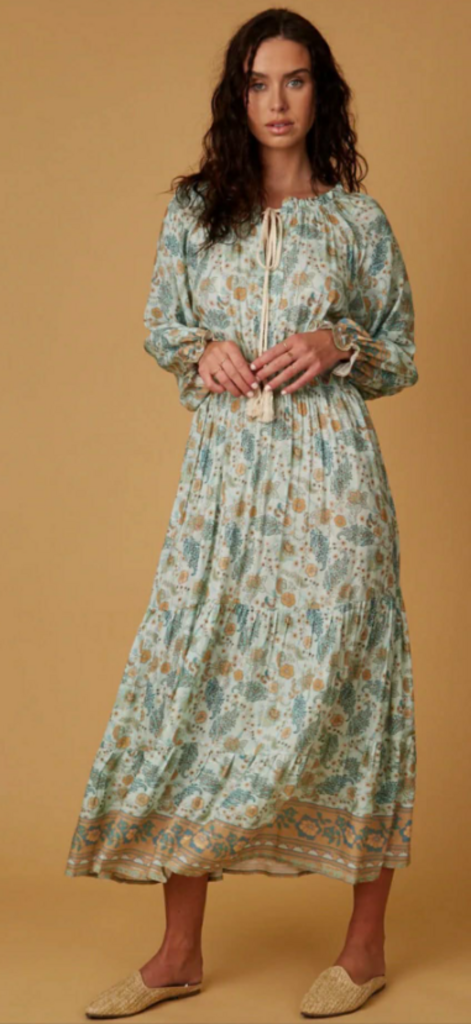 Scandal Aqua Bohemian Dress- Size Small