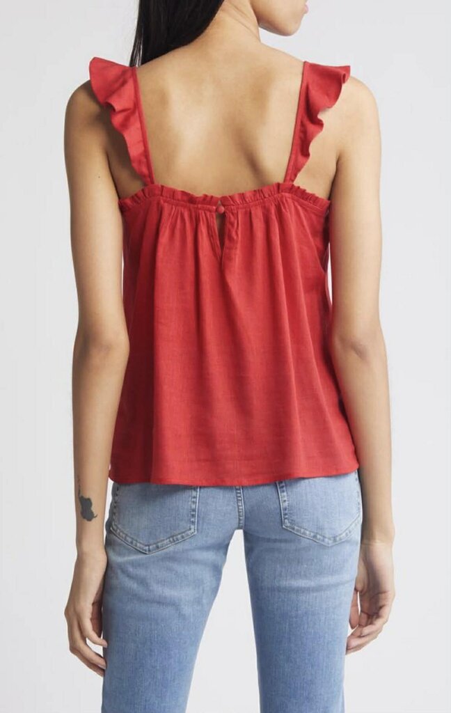 Paige NWT Iyala Ruffle Tank Top - Size 4 (Retails $169)