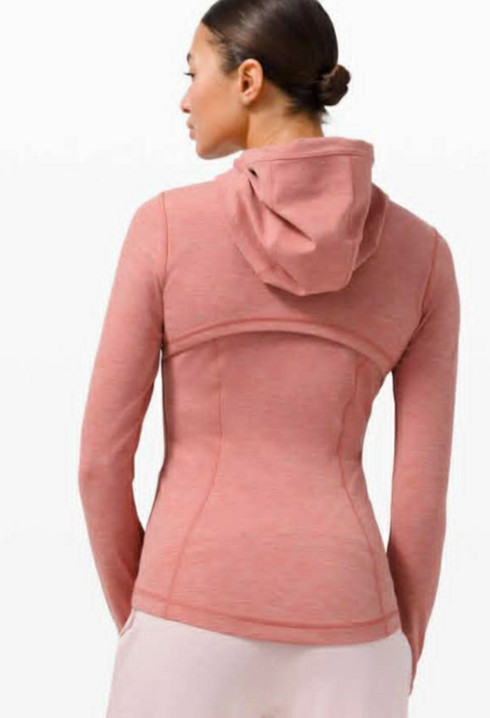 Lululemon Hooded Define Jacket Nulu In Heathered Briar Rose - Size 10