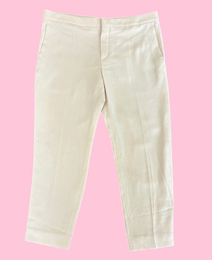 Chloe NWT Cropped Trousers in Macadamia Brown - Size 40