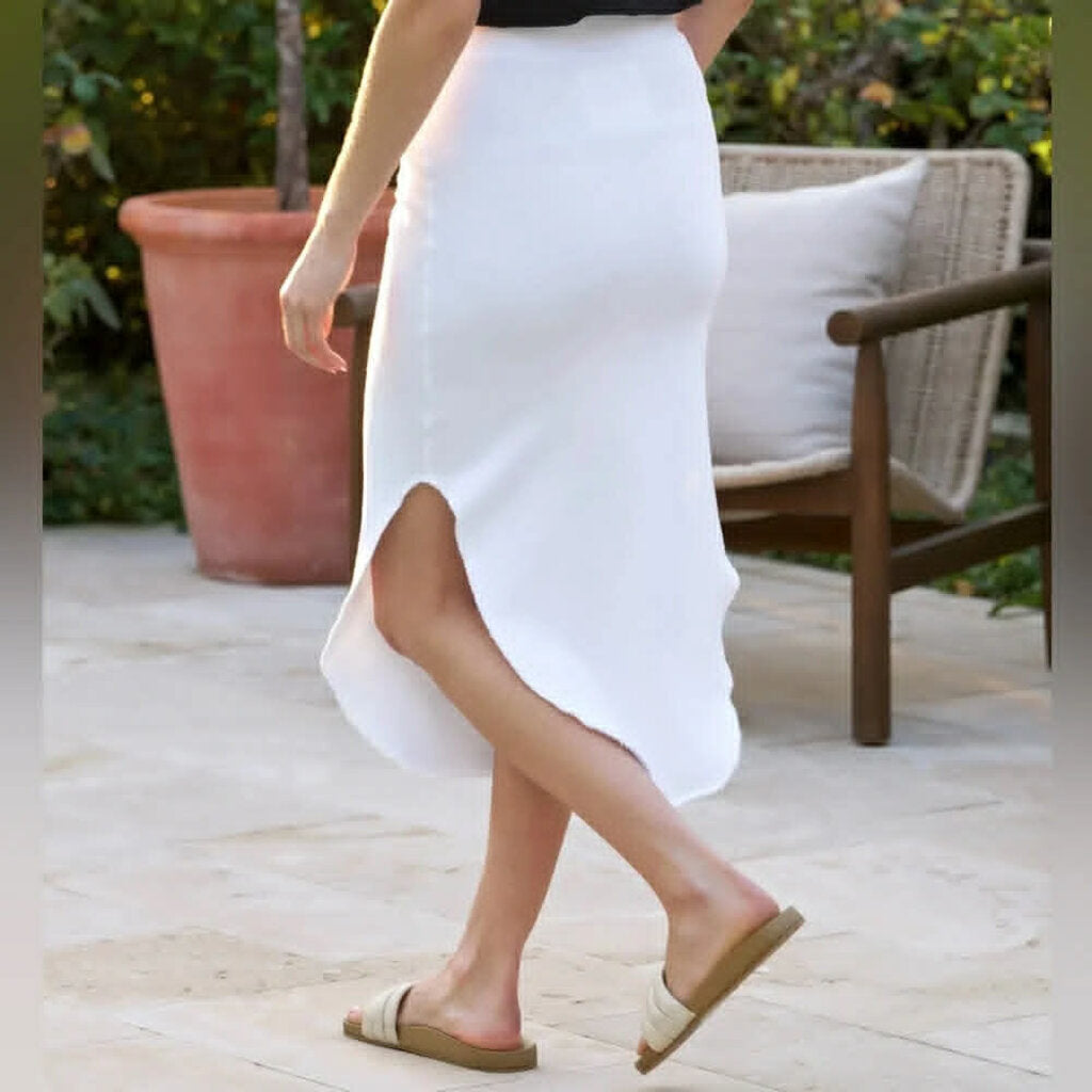 Frank & Eileen Unforgettable Skirt In White - Size Small