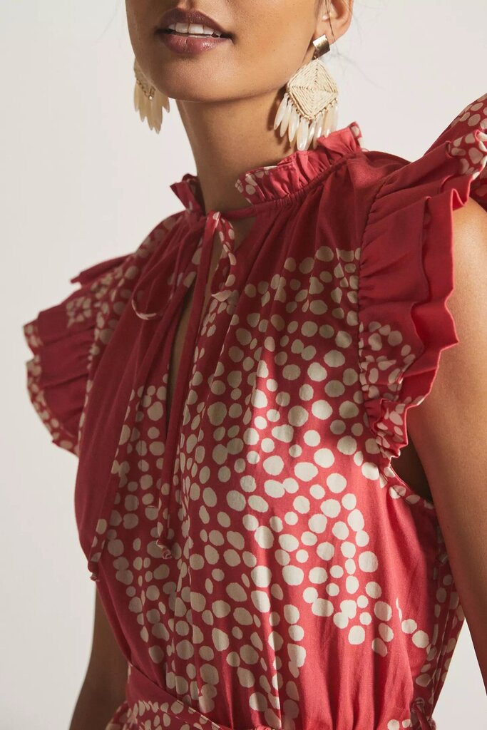Verb by Pallavi Singhee NWT Boho Ruffle Mini Dress - Size Small