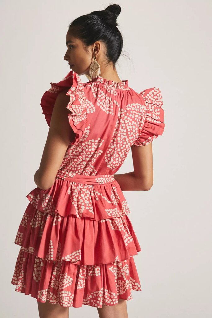 Verb by Pallavi Singhee NWT Boho Ruffle Mini Dress - Size Small