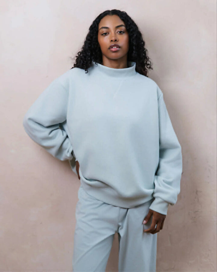 Parke Bridal Classic Mockneck In Blue - Size XXL
