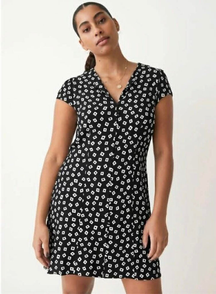& Other Stories Printed Mini Dress - Size 4