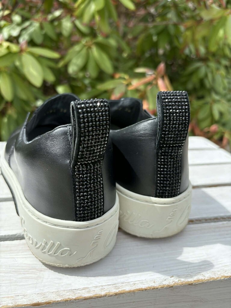 Rene Caovilla Crystal Embellishment Slip Ons - Size 38