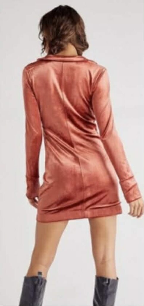 Free People Shayla Velvet Mini Dress - Size S