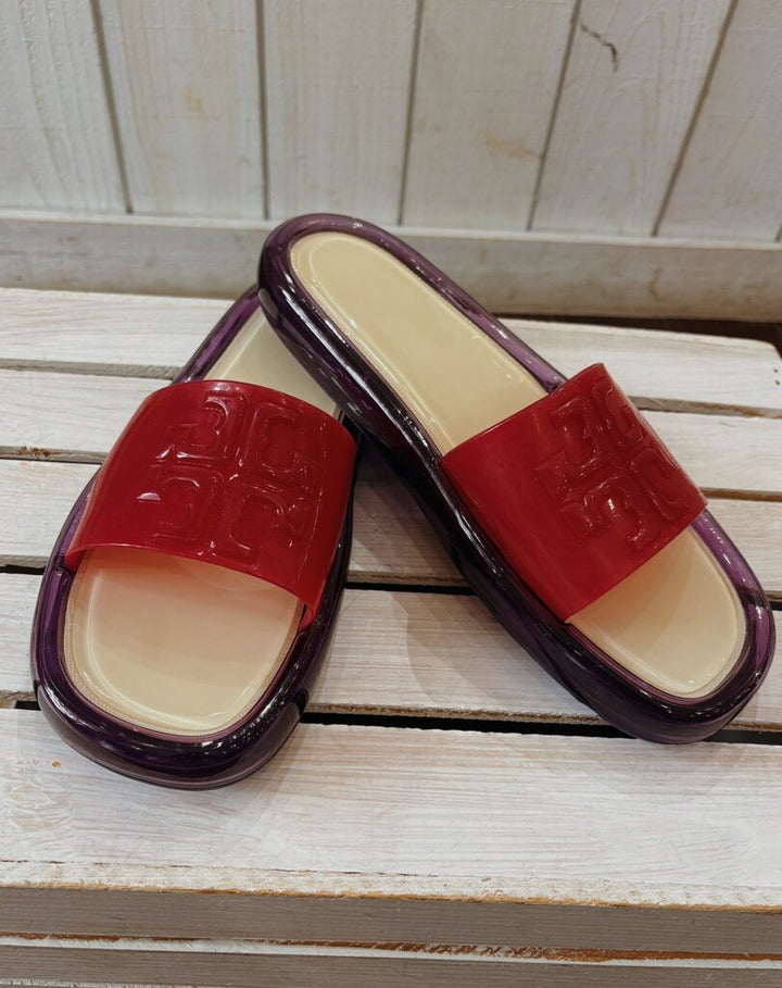 Tory Burch Bubble Jelly Slides - Size 10