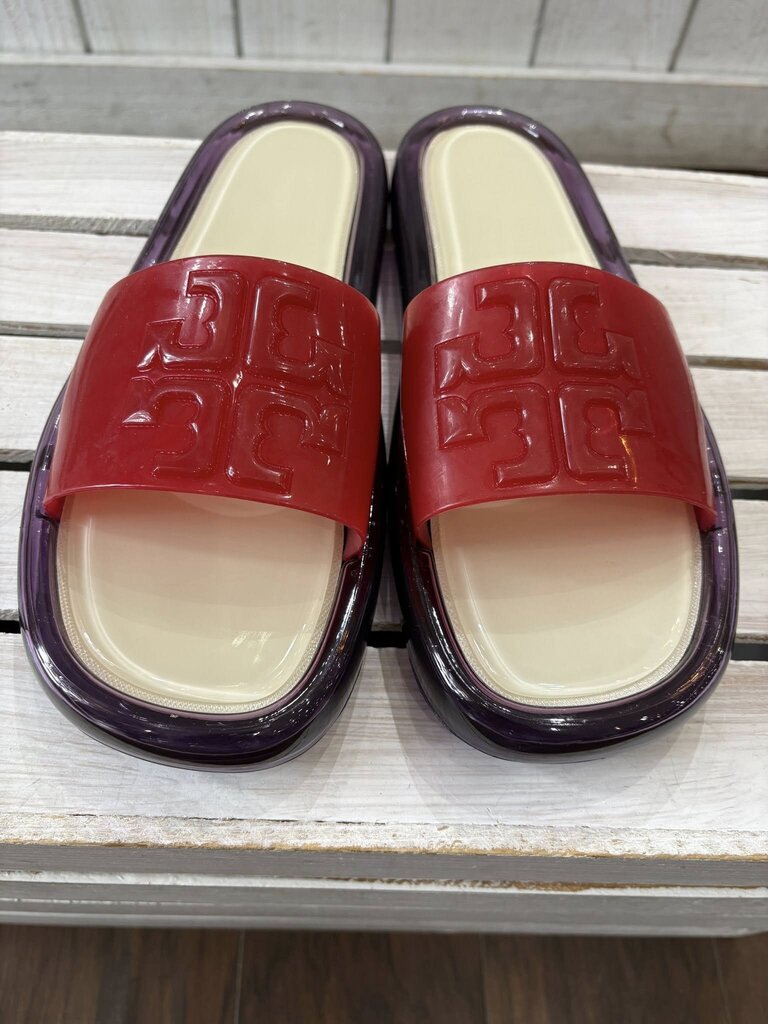 Tory Burch Bubble Jelly Slides - Size 10