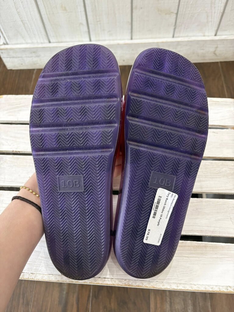 Tory Burch Bubble Jelly Slides - Size 10