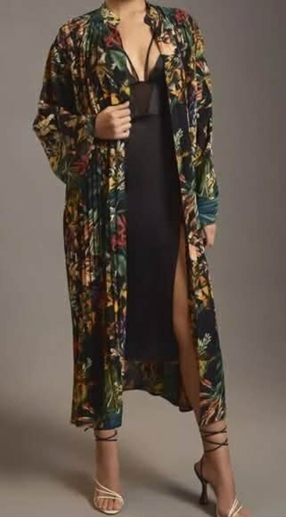 Anthropologie Pleated Kimono - Size OS