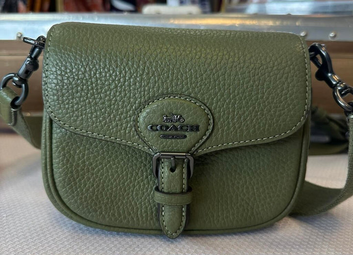 Coach Amelia Saddle Bag in Military Green