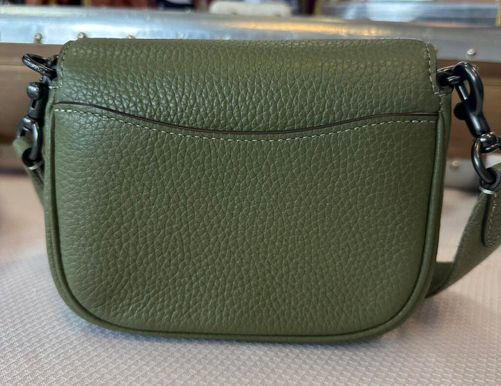 Coach Amelia Saddle Bag in Military Green