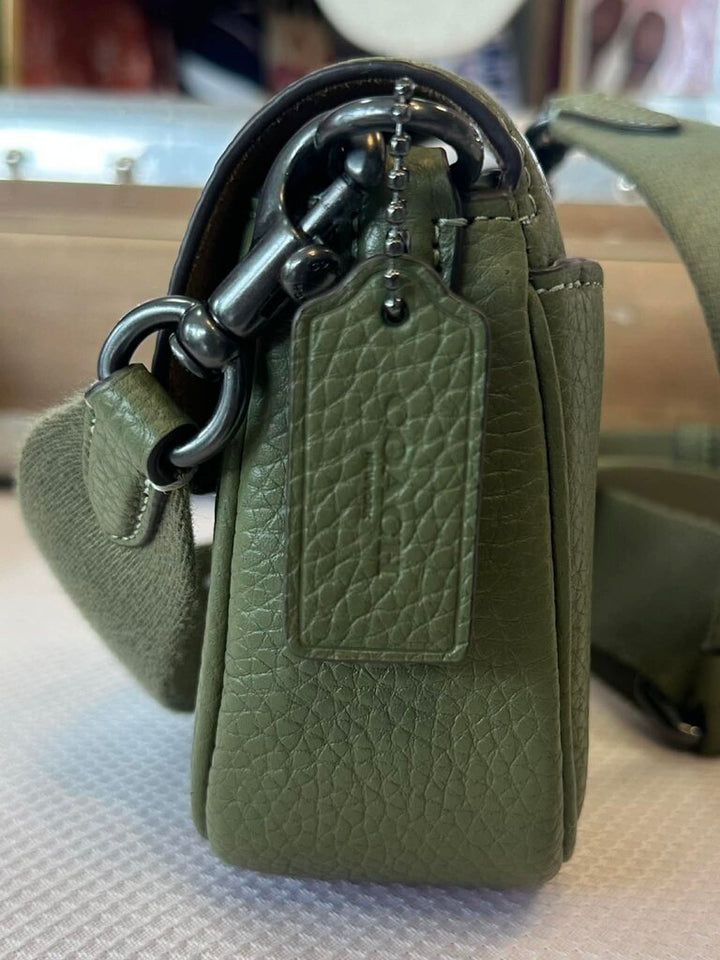 Coach Amelia Saddle Bag in Military Green