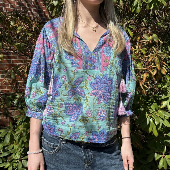 Bell Tassel Blouse - Size Small