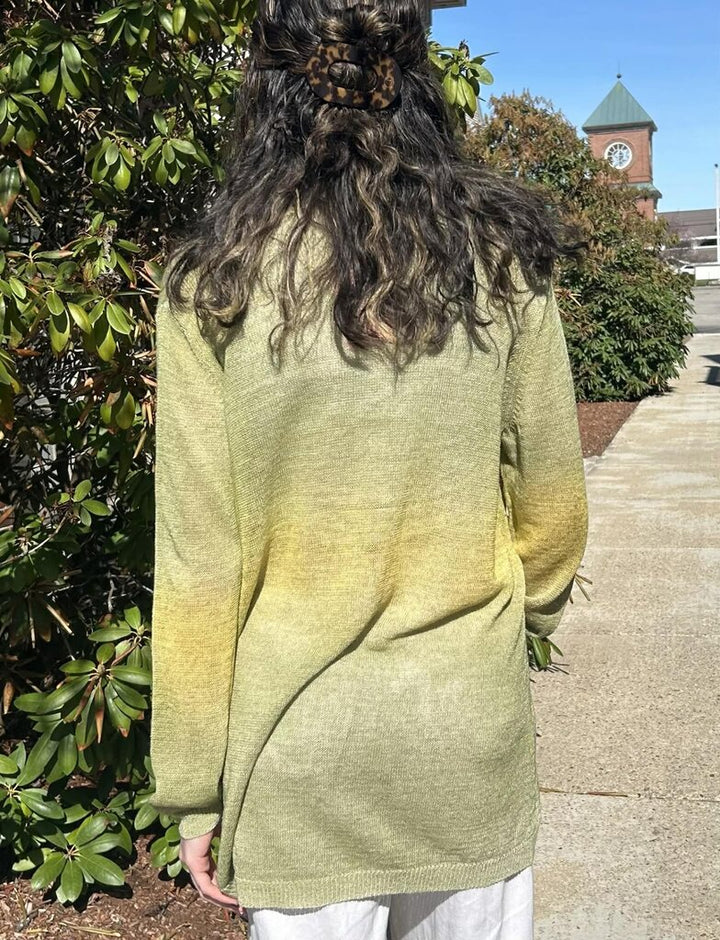 Tandem Ombre Open Knit Cardigan - Size Medium
