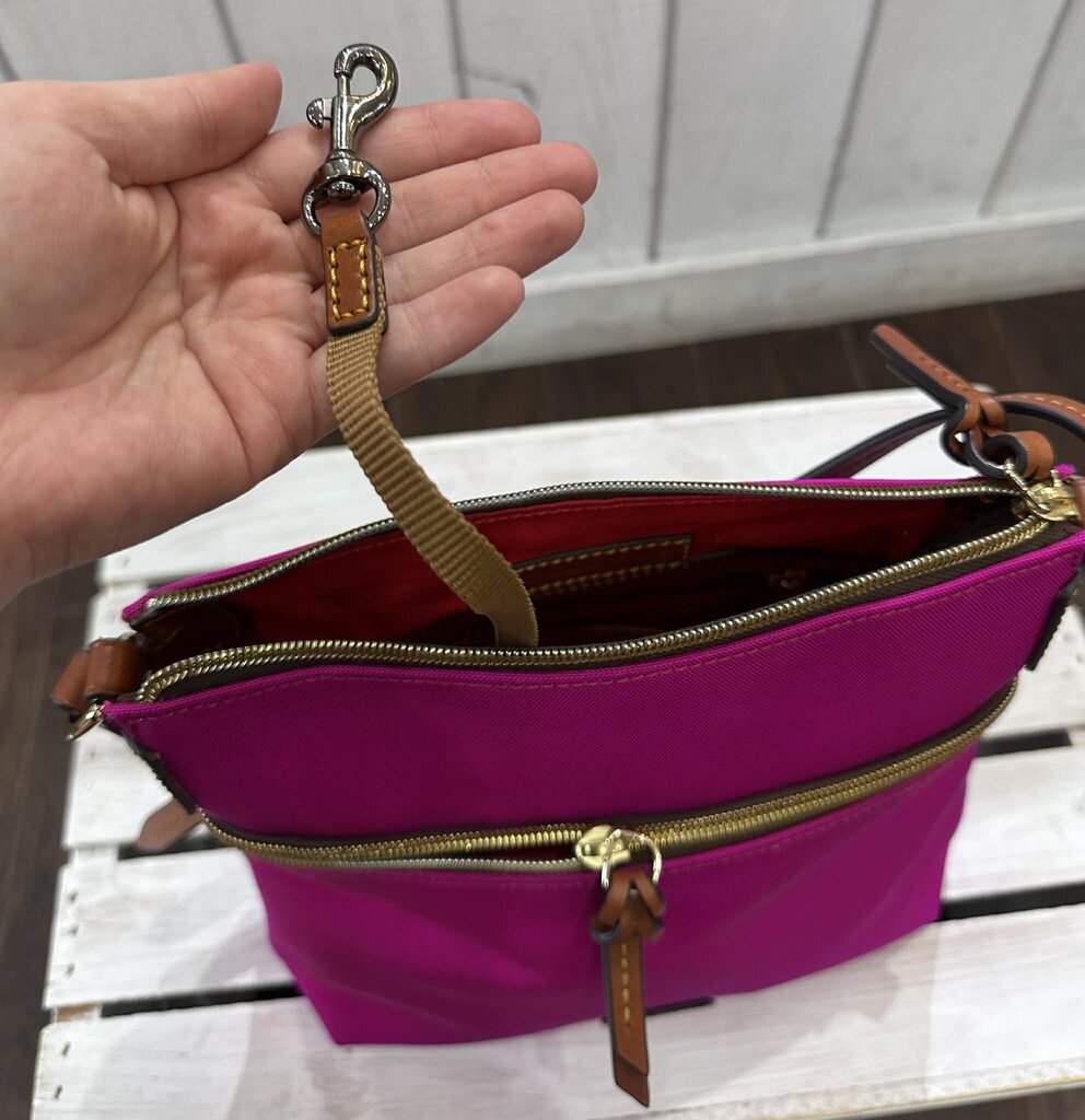 Dooney & Bourke NWT Nylon Crossbody in Fuchsia (Retails for $148)